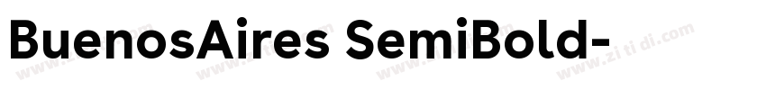 BuenosAires SemiBold字体转换 BuenosAires SemiBold字体转换